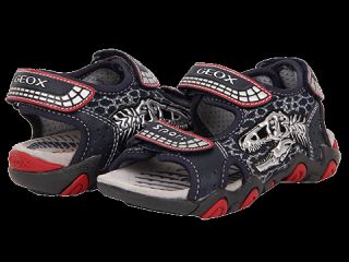 Geox Kids Jr Sandal Strike Dinosaur Boys Shoes (Blue)