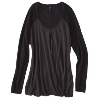 labworks Womens Plus Size Long Sleeve Pullover   Black 4