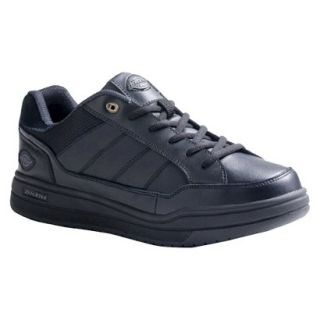 Mens Dickies Athletic Skate Genuine Leather Slip Resistant Sneakers   Black 10