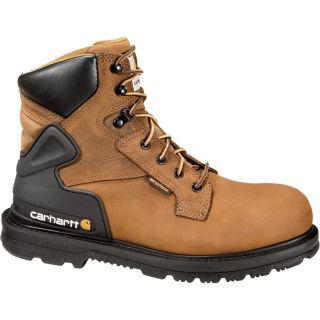 Carhartt 6 Inch Waterproof Work Boot   Bison Brown, Size 14, Model CMW6220