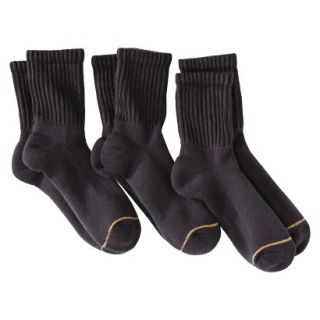 Auro a Gold Toe Brand Mens 3pk Tall Ankle Socks   Grey