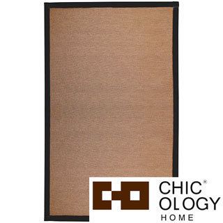 Chicology Audrick Black Khaki Floor Mat (3 X 5)