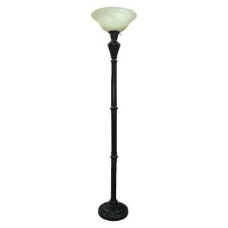 Threshold Torchiere Lamp with Frosted Glass Shade