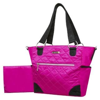 Wendy Bellissimo Quilted Tote Diaper Bag   Fuschia