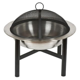 Contemporary Round Fire Pit  Steel