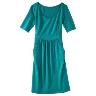 Merona Womens Ponte Elbow Sleeve Dress w/Pockets   Monterey Bay   S