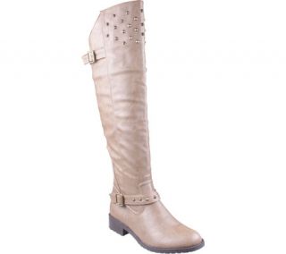 Womens Beston Elga 04   Taupe Faux Leather Boots