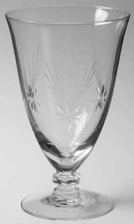 Tiffin Silhouette Clear #17477 Stem Iced Tea Footed Tumbler/Goblet s 
