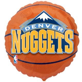 Denver Nuggets Basketball Foil Balloon