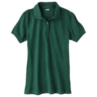 French Toast Girls School Uniform Short Sleeve Fitted Polo   Hunter L