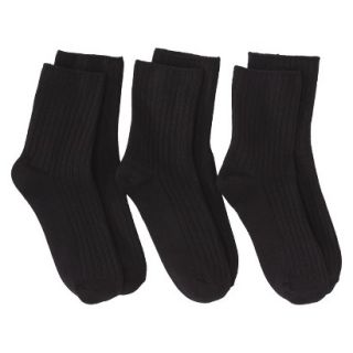Merona Womens 3 Pack Casual Ankle Socks   Black One Size Fits Most