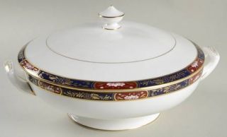 Royal Worcester Prince Regent Round Covered Vegetable, Fine China Dinnerware   B