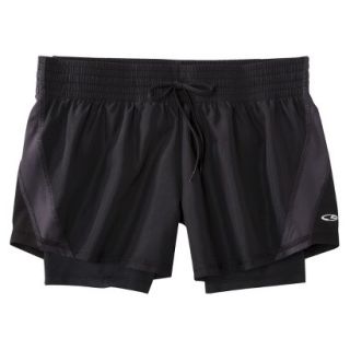 C9 by Champion Womens Woven Short With Compression Short   Black XS