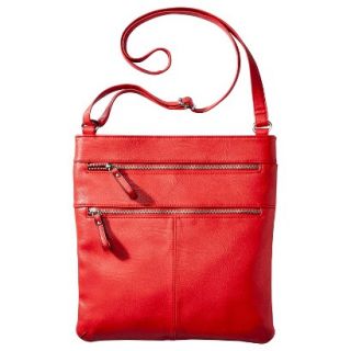 Merona Crossbody Handbag with Zipper Detail   Coral