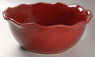 Better Homes and Gardens Harvest Red Garnet 10 Round Serving Bowl, Fine China D