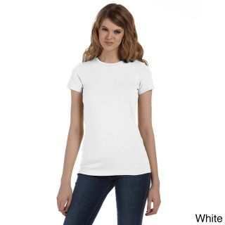 Bella Bella Womens Crew Neck Cotton T shirt White Size XXL (18)