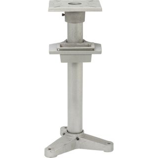 Klutch Grinder Stand with 8 Inch L x 4 Inch W Adjustable Drip Pan   31 Inch H.