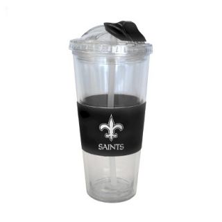 Boelter Brands NFL 2 Pack New Orleans Saints No Spill Tumbler with Straw   22 oz