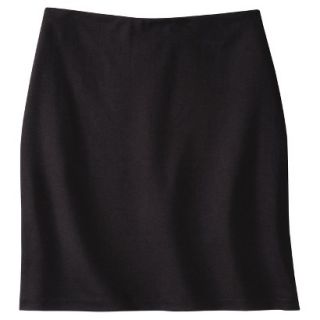Mossimo Womens Plus Size Ponte Pencil Skirt   Black 4