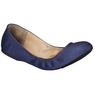 Womens Mossimo Supply Co. Ona Side Scrunch Ballet Flat   Navy 6