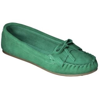 Womens Mossimo Supply Co. Genuine Suede Lark Moccasin   Green 6