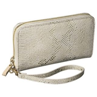 Merona Textured Cell Phone Case Wallet with Removable Wristlet Strap   Gold