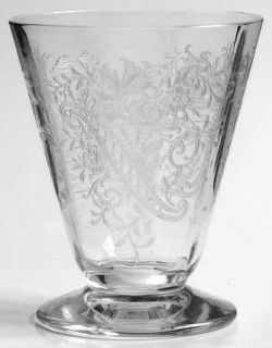 Heisey Titania Clear (Stem #3414) Whiskey Glass   Stem #3414 Etch #456, Clear
