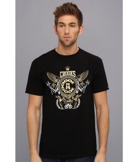 Crooks & Castles High Society Knit Crew T Shirt Mens T Shirt (Black)