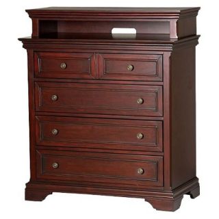 Entertainment Armoire Home Styles Lafayette Media Chest   Red Brown (Cherry)