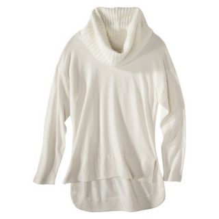 labworks Womens Dolman Sweater Cowl Top   Off White L