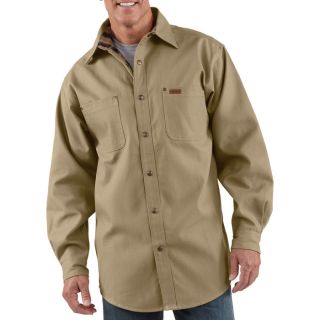 Carhartt Canvas Shirt Jacket   Cottonwood, XL Tall, Model S296