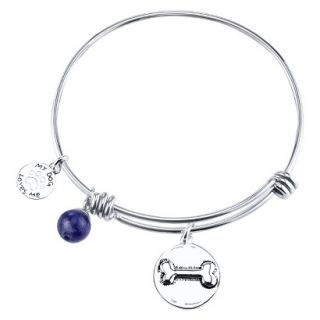 Stainless Steel Expandable Bracelet Dog   Silver