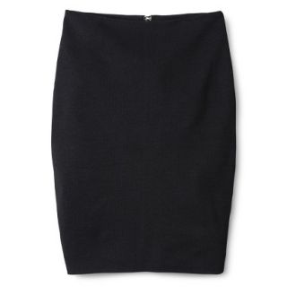 Mossimo Womens Jacquard Pencil Skirt   Black Solid XXL