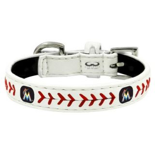 Miami Marlins Classic Leather Toy Baseball Collar