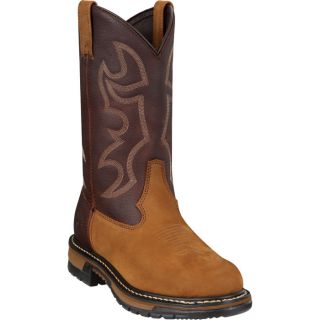 Rocky 11 Inch Branson Roper Pull On Western Boot   Brown, Size 11, Model 2732