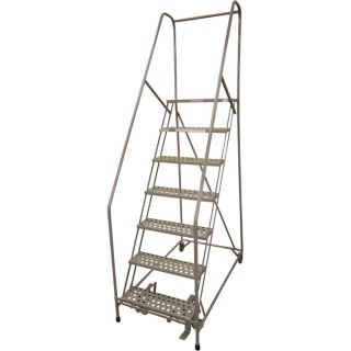 Cotterman Rolling Steel Ladder   20L x 24W x 70 Inch H Platform, Model