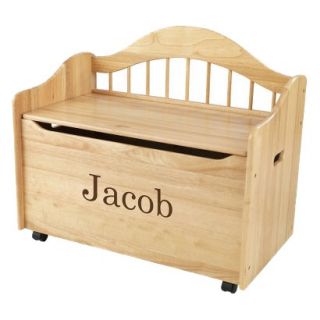 Kidkraft Limited Edition Personalised Natural Toy Box   Brown Jacob