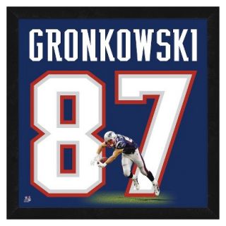 NFL New England Rob Gronkowski Framed Uniframe