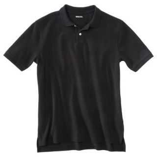 Mens Classic Fit Polo Shirt Ebony Black L