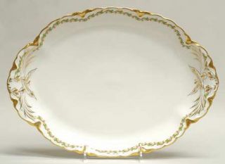 Haviland Clover Leaf 13 Oval Serving Platter, Fine China Dinnerware   H&Co,Schl