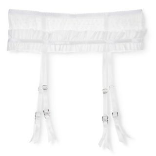 Gilligan & OMalley Womens Lace Garter   White