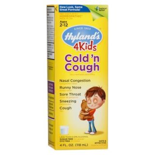Hylands Cold n Cough 4 Kids Syrup   4 oz