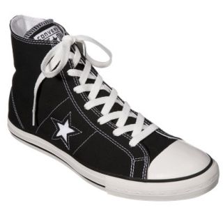 Mens Converse One Star Hi Top Lace up shoe   Black 10