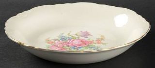 Cunningham & Pickett Wayside Coupe Soup Bowl, Fine China Dinnerware   Pink, Blue