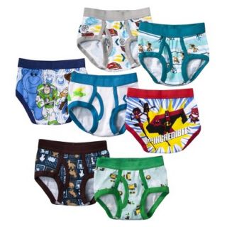 7 Pack Underwear , Little Boys Disney Pixar 4T