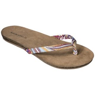 Womens Mossimo Supply Co. Odele Flip Flop   Paisley Purple 8