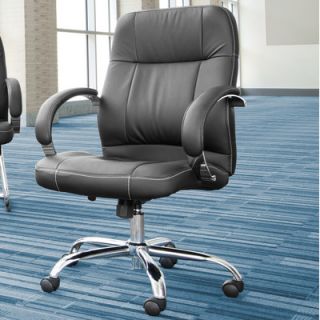 OFM Mid Back Leatherette Executive Conference Chair with Arms 517 LX Fabric 