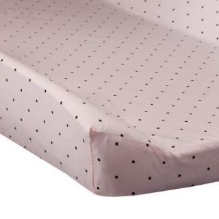 Pink & Chocolate Polka Dots Changing Cover