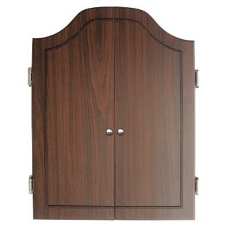 DMI Darts Deluxe Dartboard Cabinet Set with Rosewood Finish