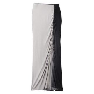 Mossimo Womens Drapey Knit Maxi Skirt   Medium Gray/Black XXL